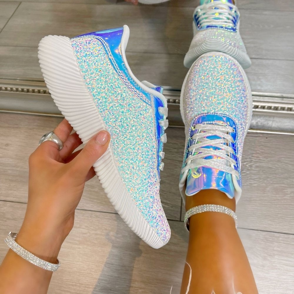 Daisy Fuentes Iridescent Athletic Shoes